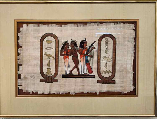 Egyptian Framed Papyrus Art