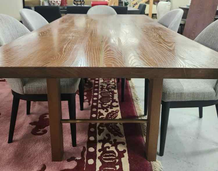 Wood Crate & Barrel Dinning Table