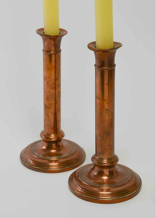 Copper 19th Century Candlesticks