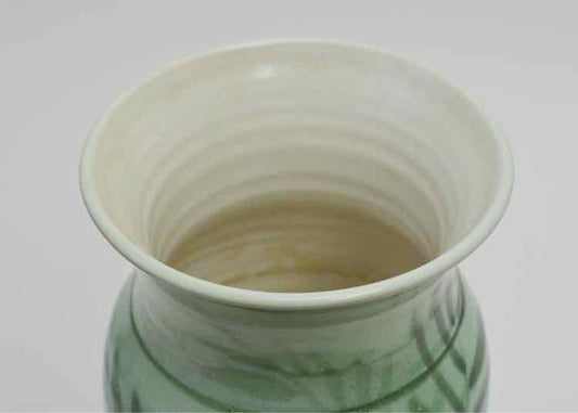 Vtg.Green Studio Pottery Vase