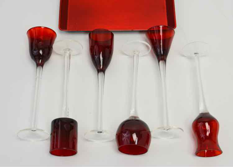 Red Glassware