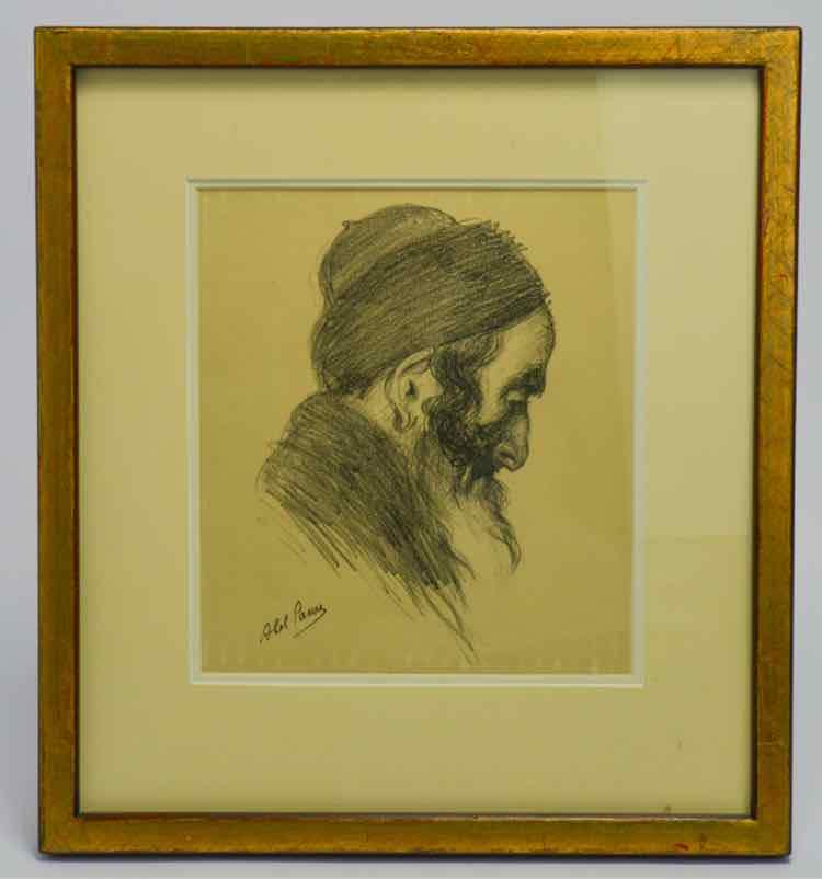 “A Yemenite Jew" art sketch by Abel Pann