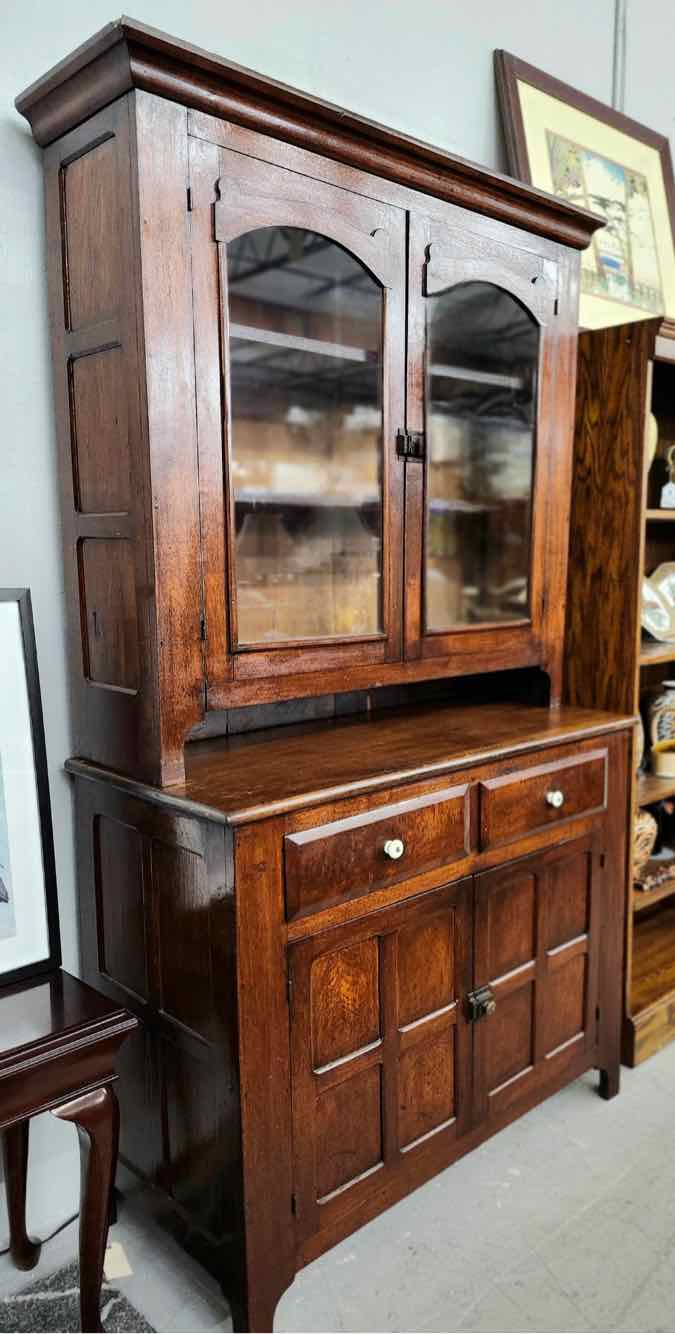 Antique 2pc Hutch