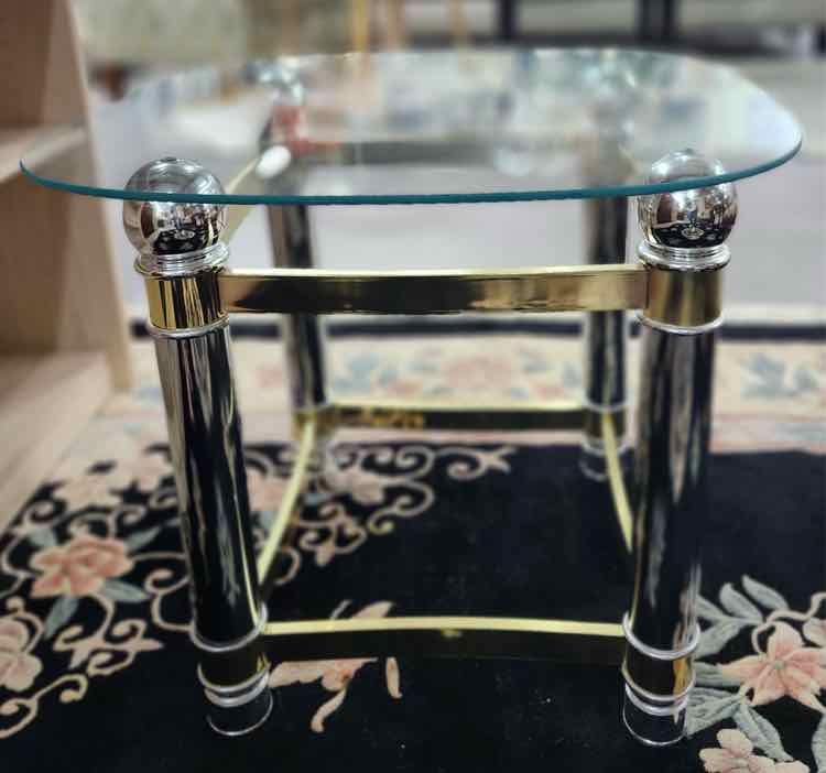 Glass End Table