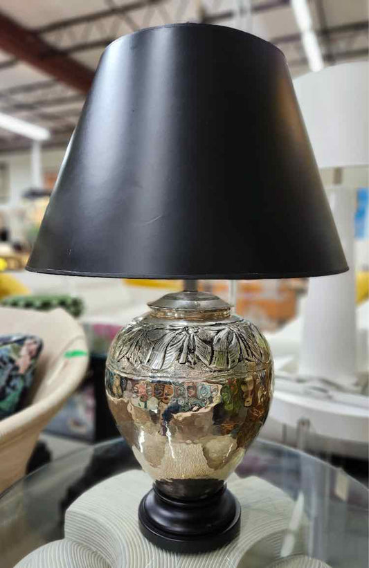 French Nowuean Silver Plate Lamp