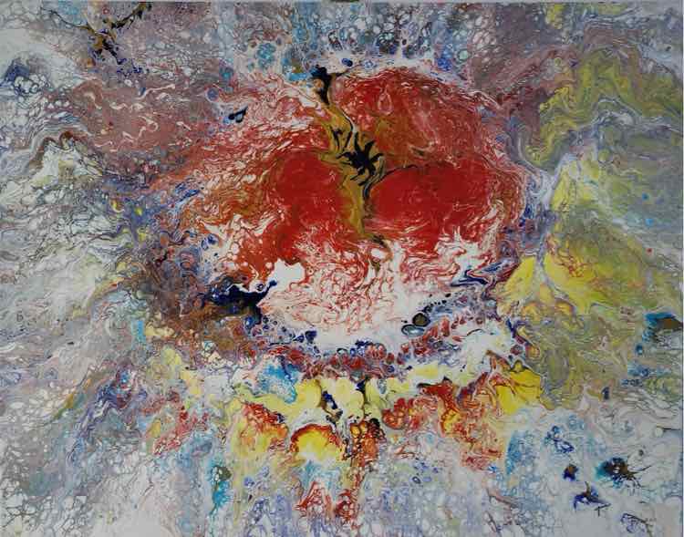 Art 'Nebula' Acrylic by Frebach