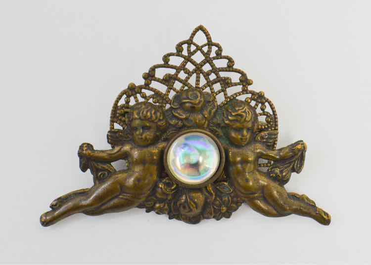 Jan Michaels San Francisco Double Cherub Brooch