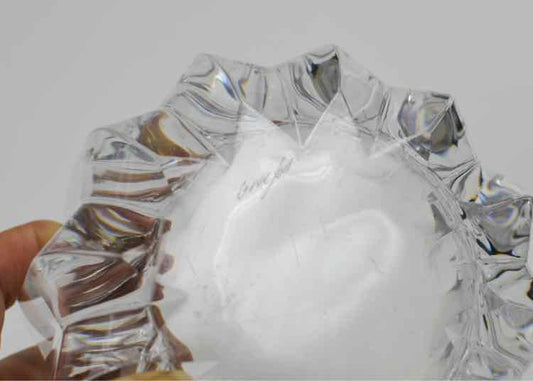Orrefors Crystal Crown Bowl-Signed