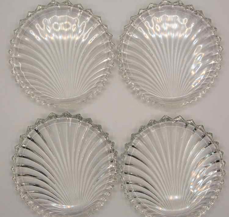 4 Villeroy Boch Platano 5" Crystal Plates