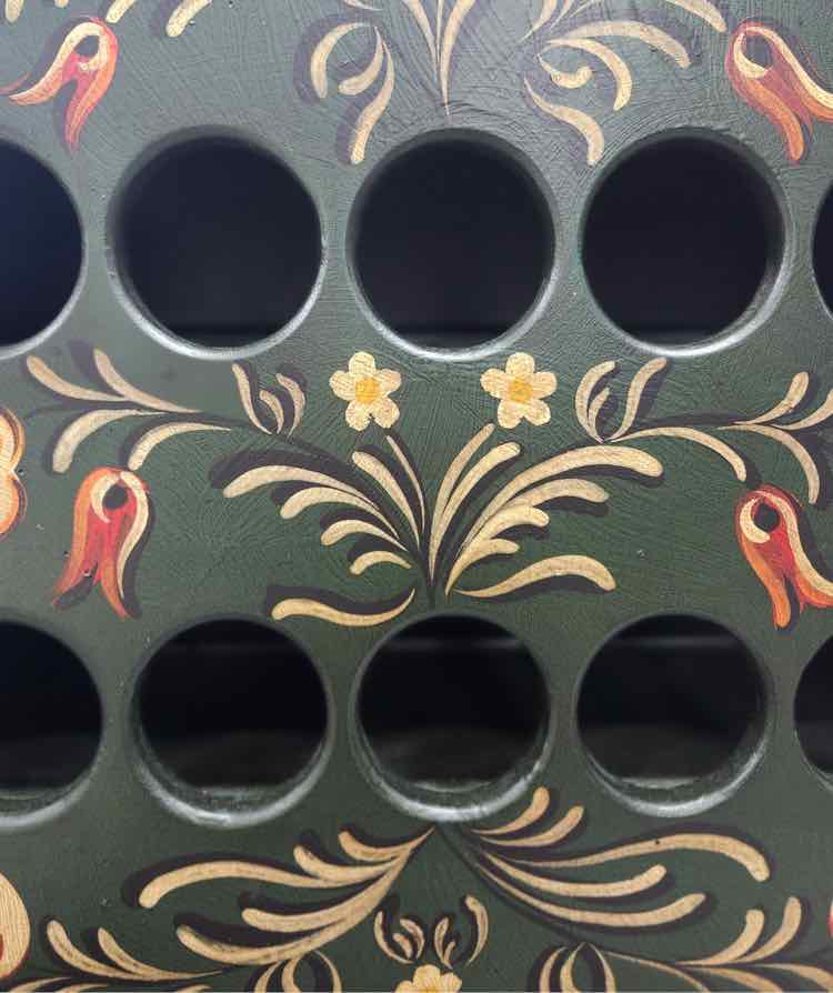 Green Painted Wine Cabinet