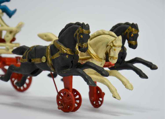 Vintage Cast Iron Fire Engine Decor