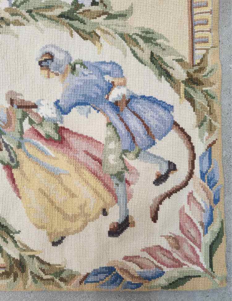 Monkey Masquerade  Hand Stitched Rug