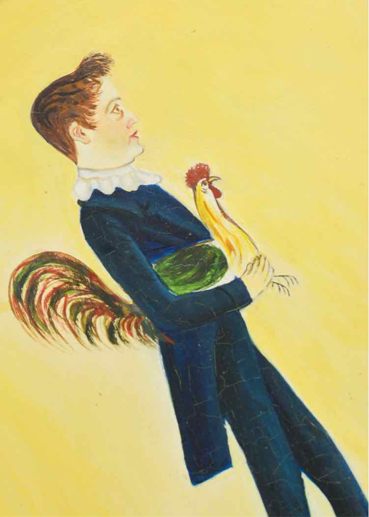 Vtg. Folk Art Painting