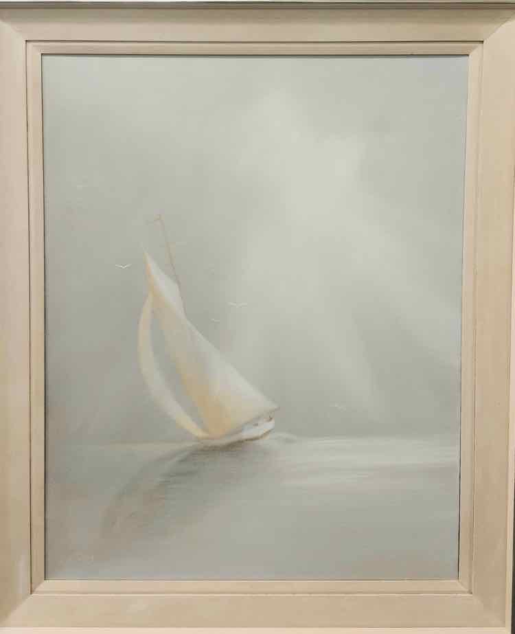 'At Sea' Antique Oil by Edward Harvey