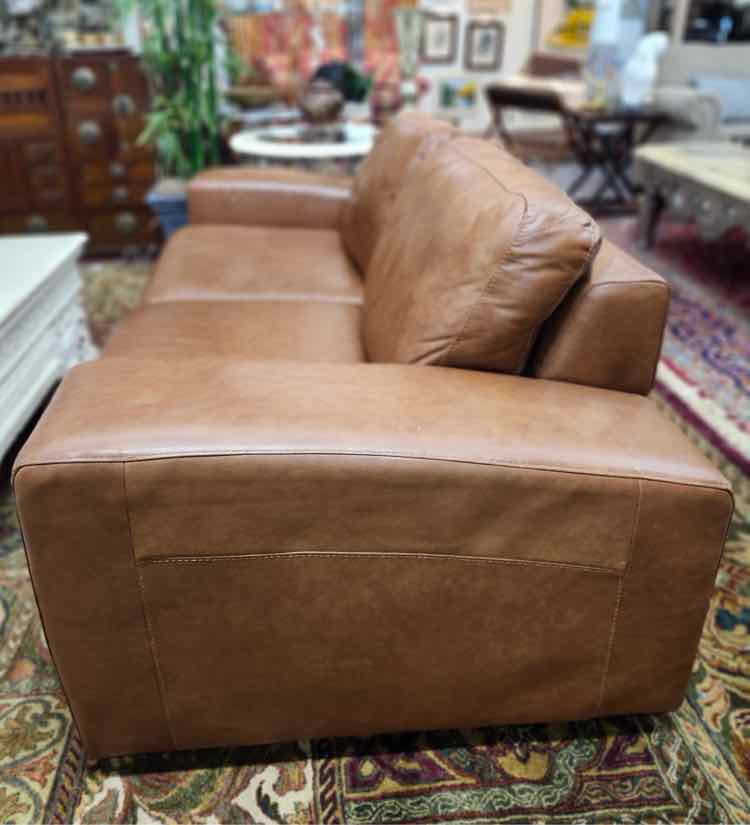 Brown Leather Seville Sofa