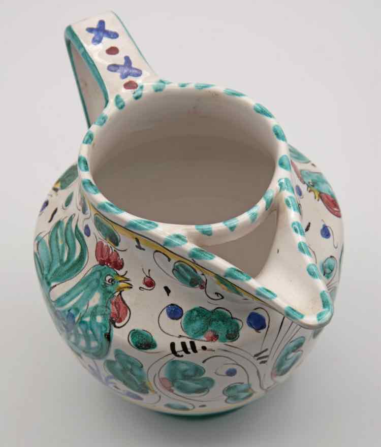 Deruta Italian Rooster Pitcher