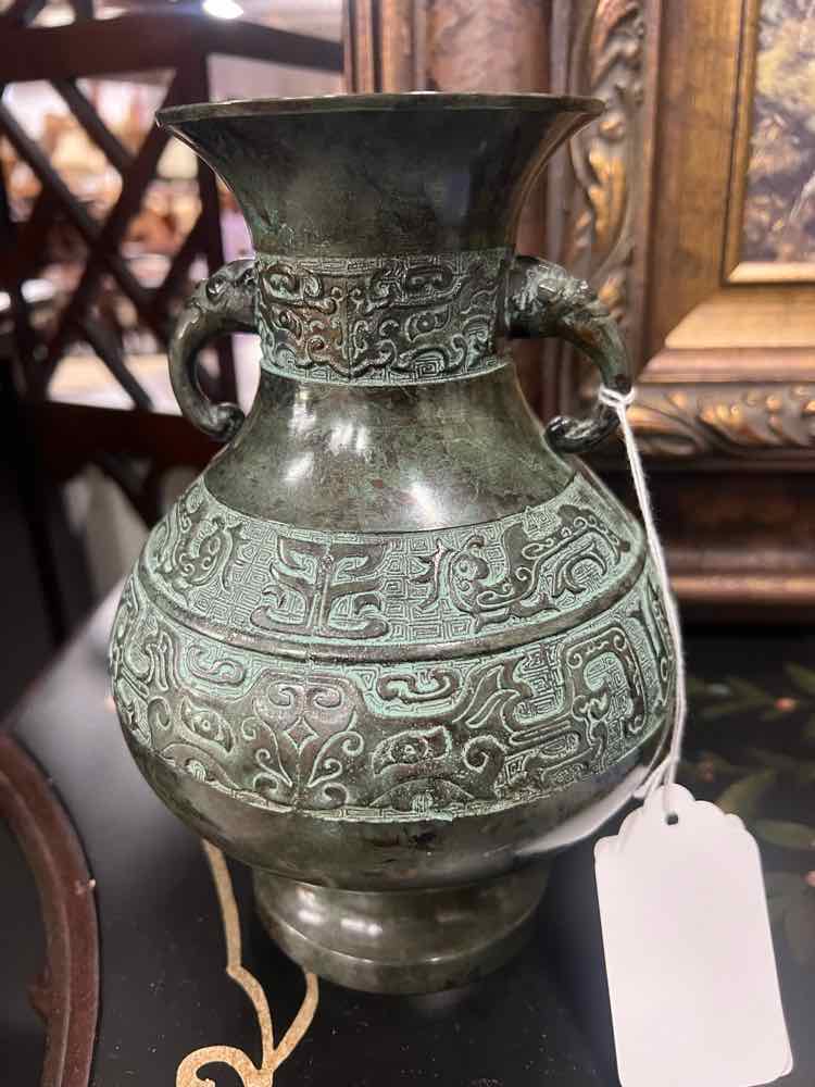 Vtg.Archaic Style Green Bronze