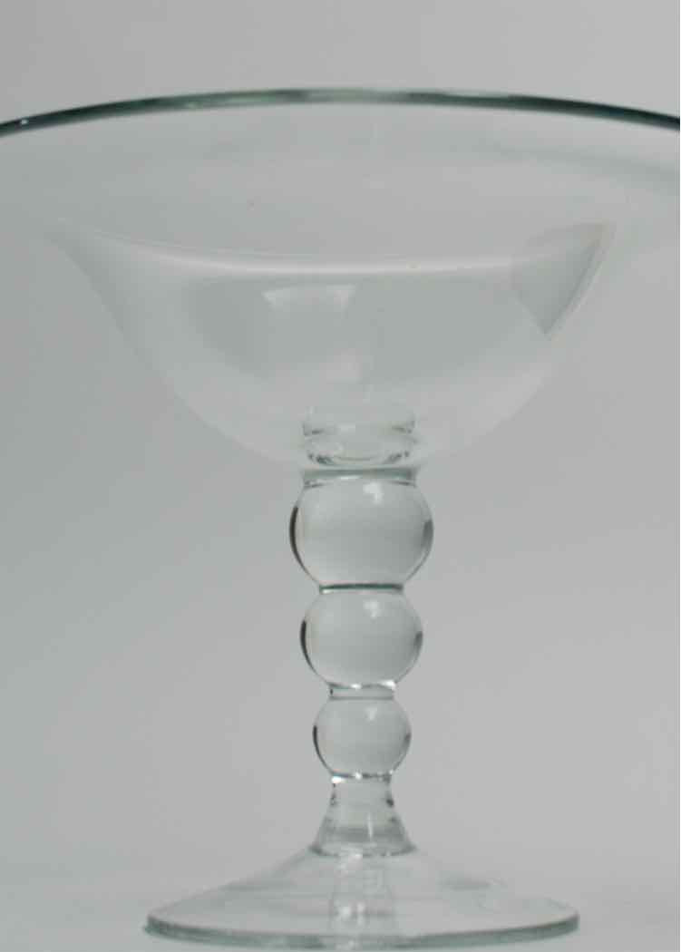 Krosno Clear Glass Pedestal Bowl