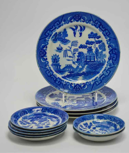 Blue & White Plate Set/11pcs. Dishware
