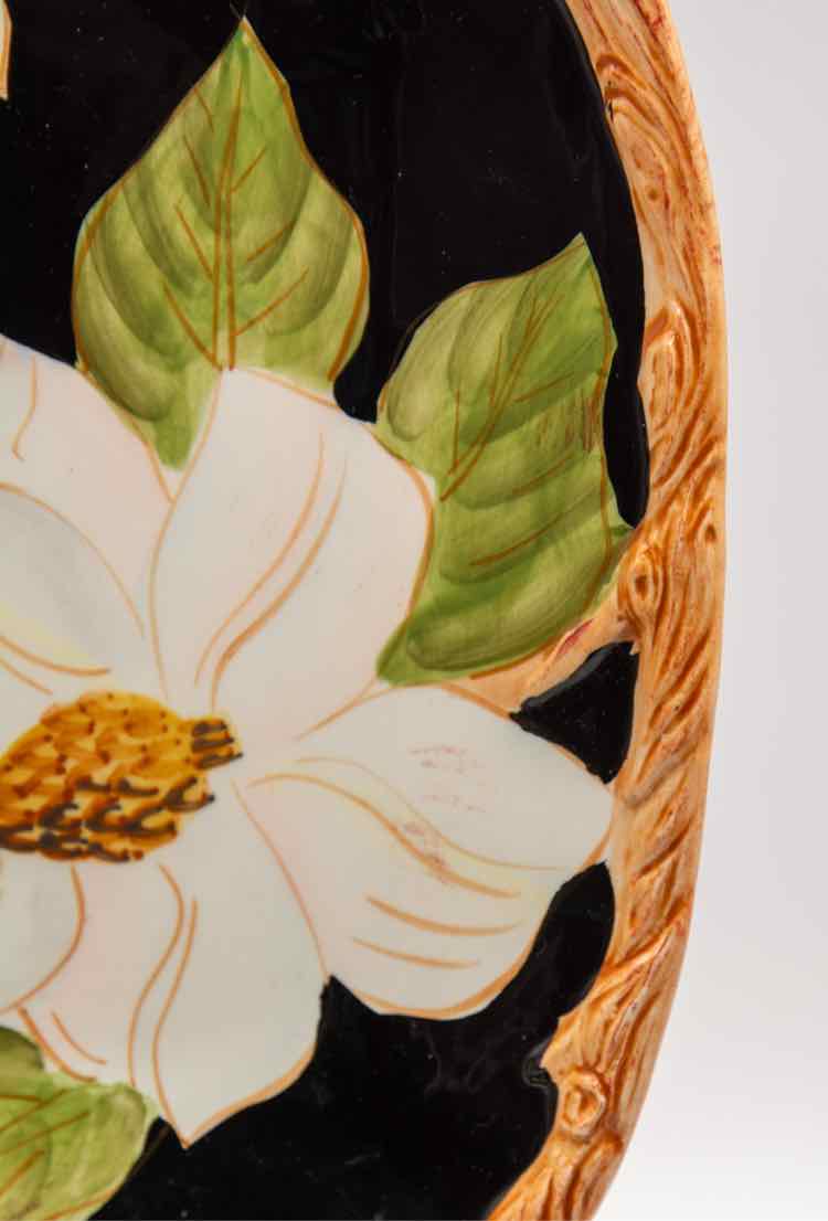 6pc Hand Painted Earth ware Square Salad Plate