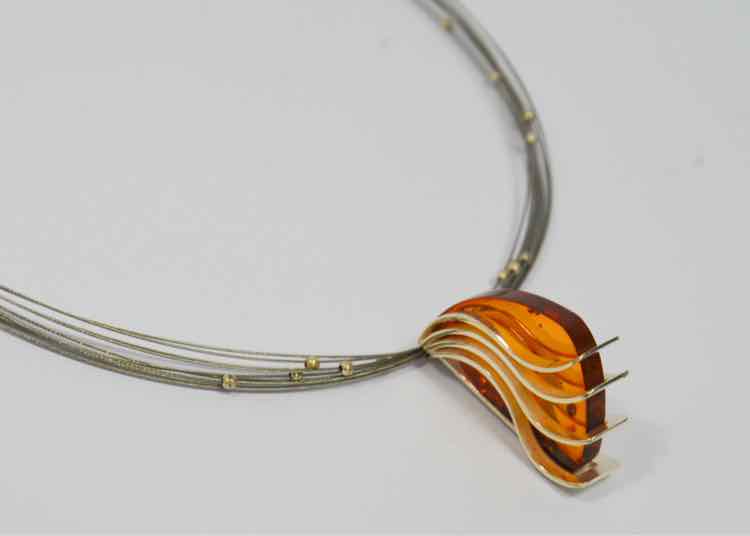 Jacek Ostrowski Amber Wave Necklace