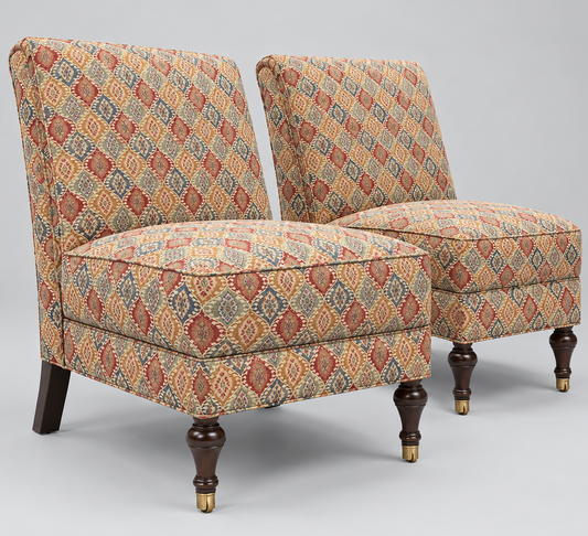 Pair of Orange Owners Select Chairs