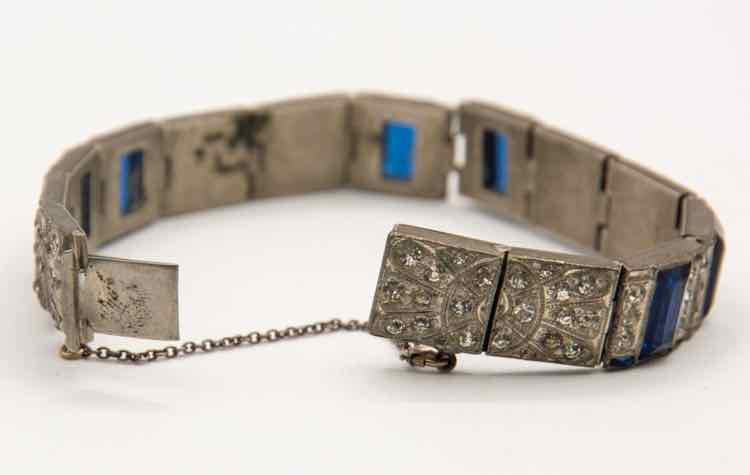 Nov-Eline Rhinestone Deco Bracelet AS IS