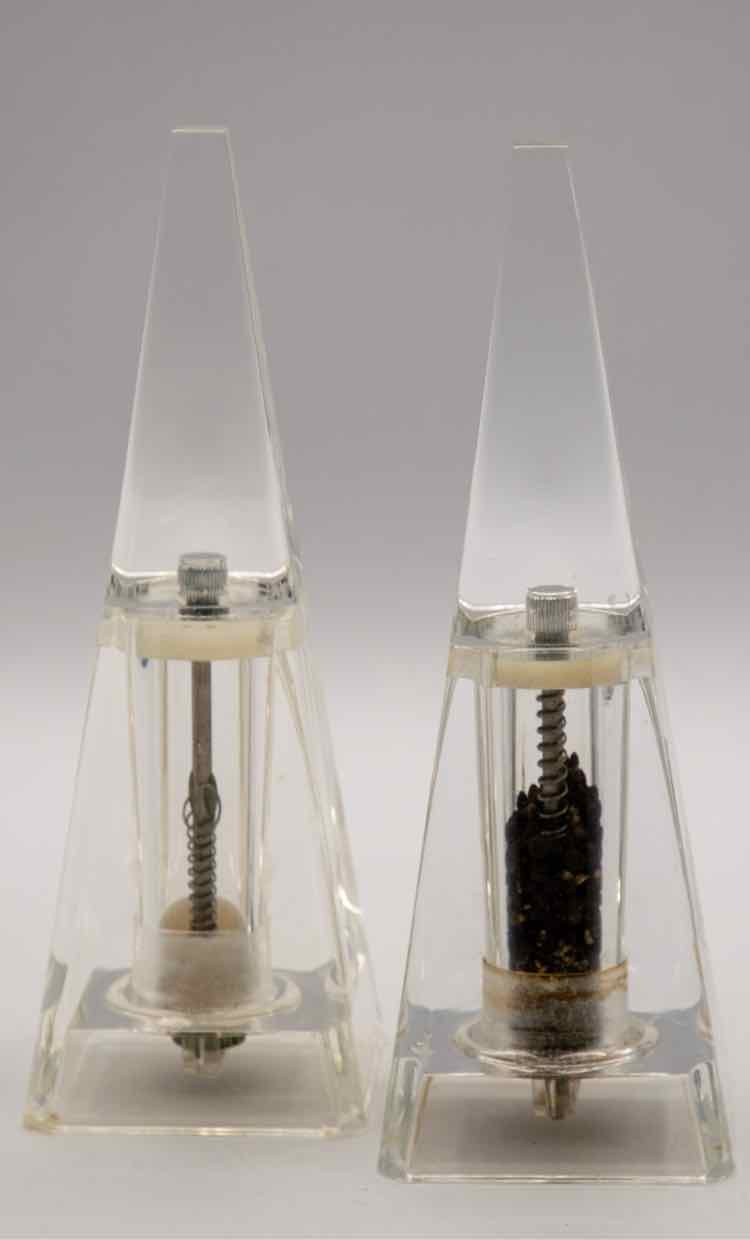 Lucite Salt & Pepper Shakers