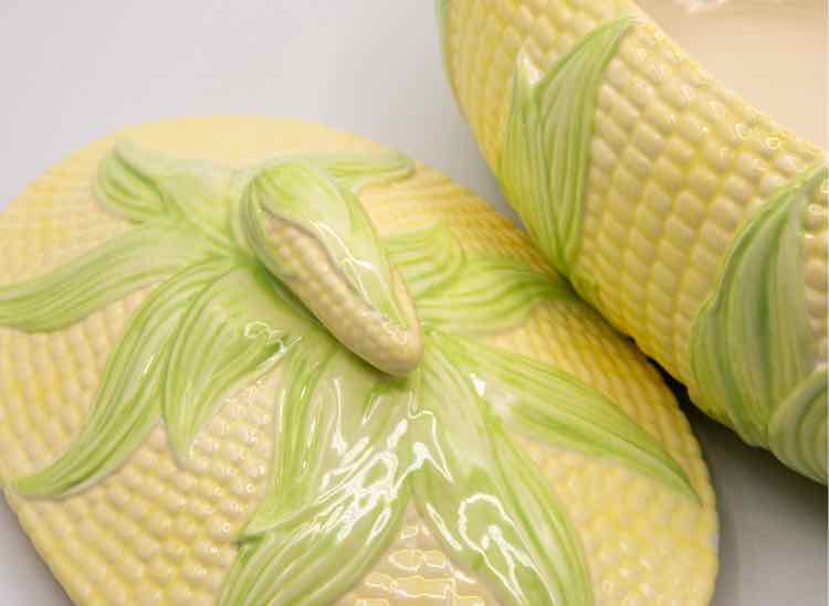 Hand painted Corn Tureen