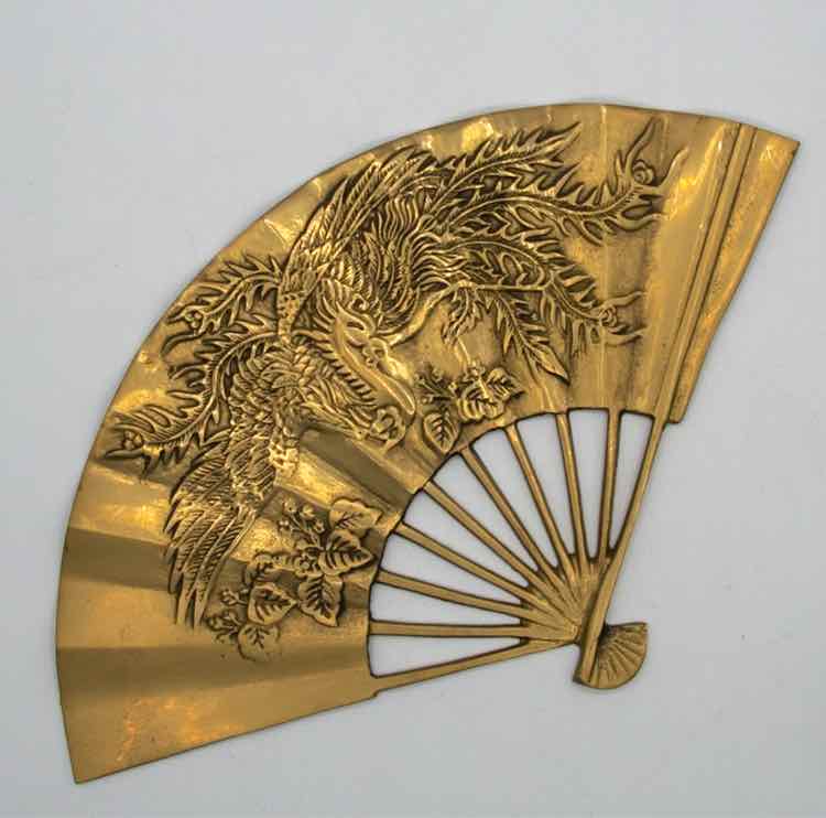 Brass Phoenix Bird Fan