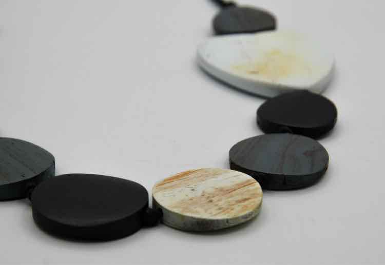 Sylca Heart & Soul Gray/White Necklace