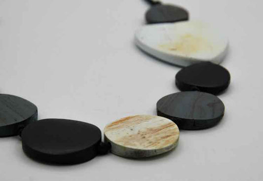 Sylca Heart & Soul Gray/White Necklace