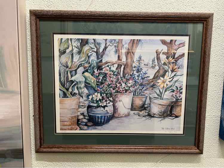 Art- 'Flower Pot' Still Life by Pat Coffman Auss