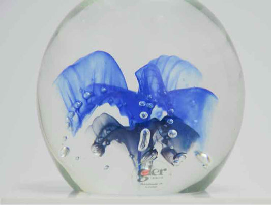 Signed Glass Paperweight