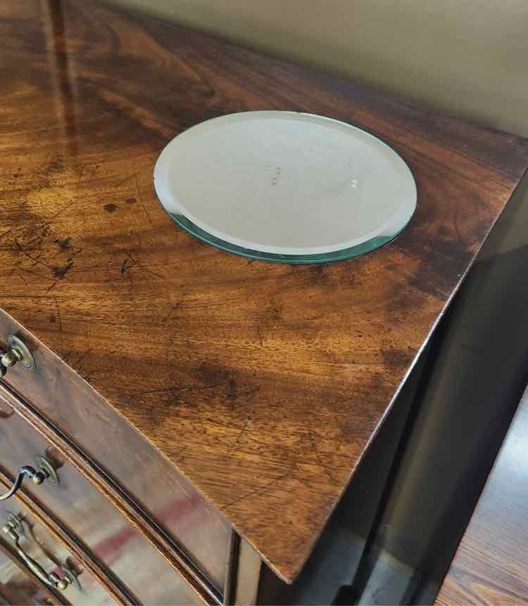 Convex Burl Wood Cabinet