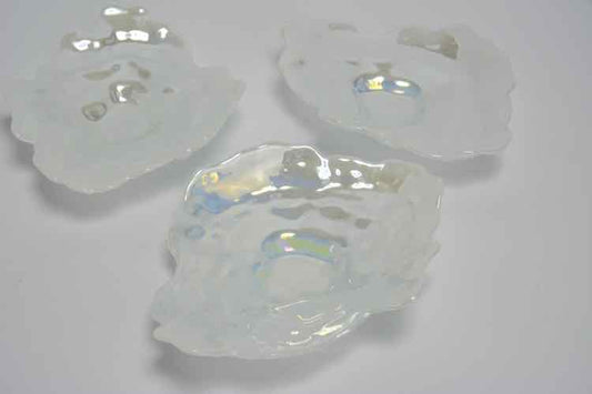 Pearlescent Oyster Shell Plates