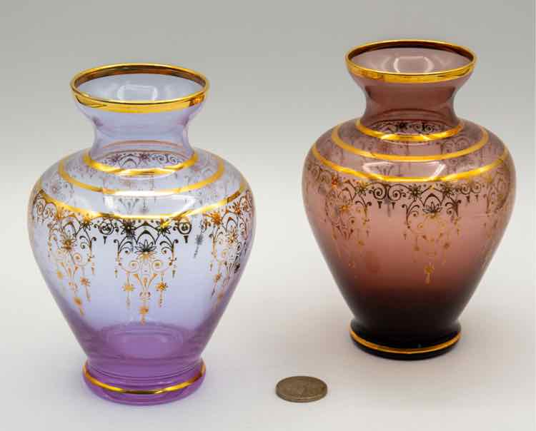 Pair of Vecchina Murano Vases