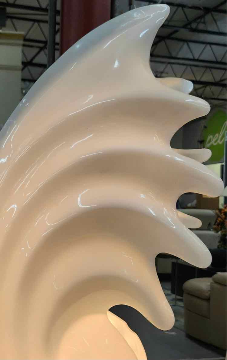 Vtg. Rougier Lucite Seashell Lamp