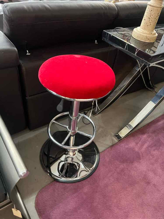 Chrome Red Stool