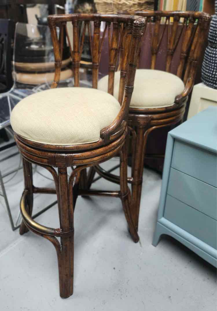 Bamboo Swivel Stools