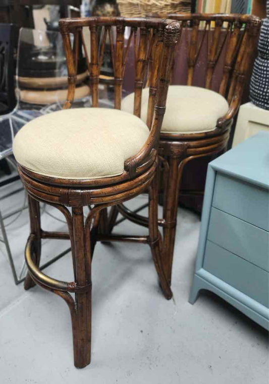 Bamboo Swivel Stools
