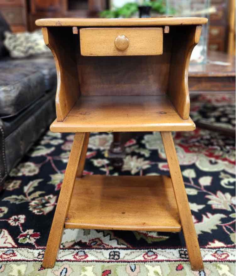 Vintage Wood End Table
