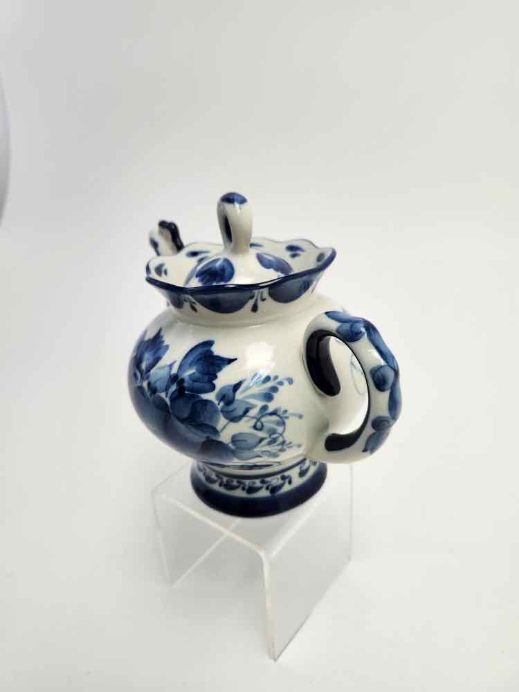 Blue & White Gzhel Bird-Spout Tea Pot