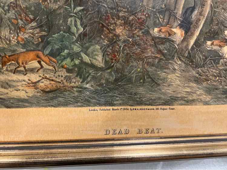 "Dead Beat" lithograph by WJ Shayer