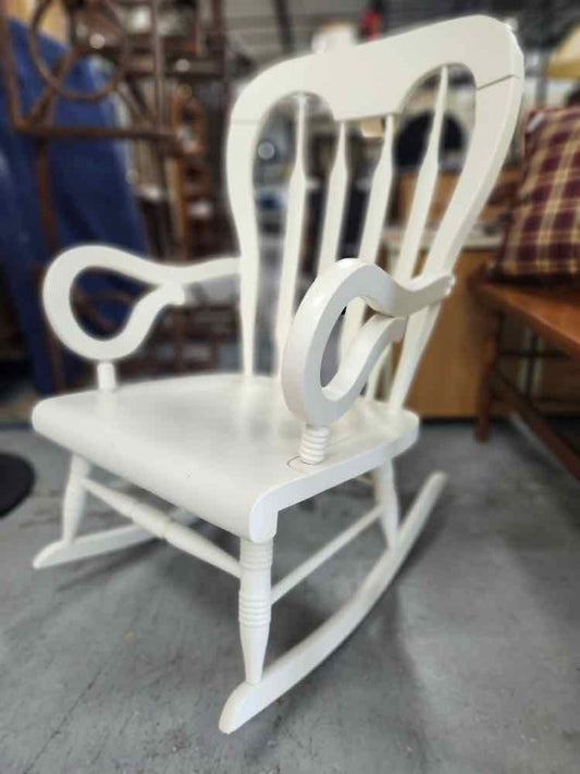 White Rocking Chair