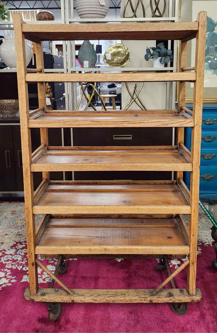 Early American Oak Antique Bookshelf