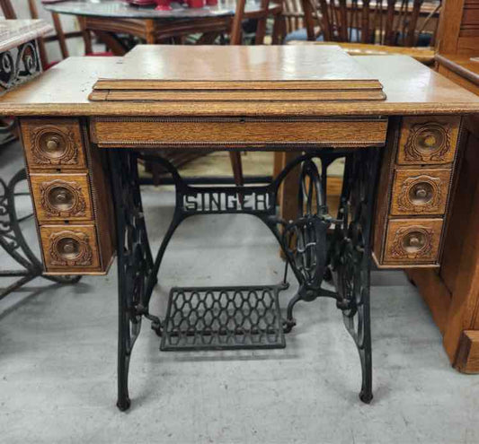 Antique Sewing Machine Table