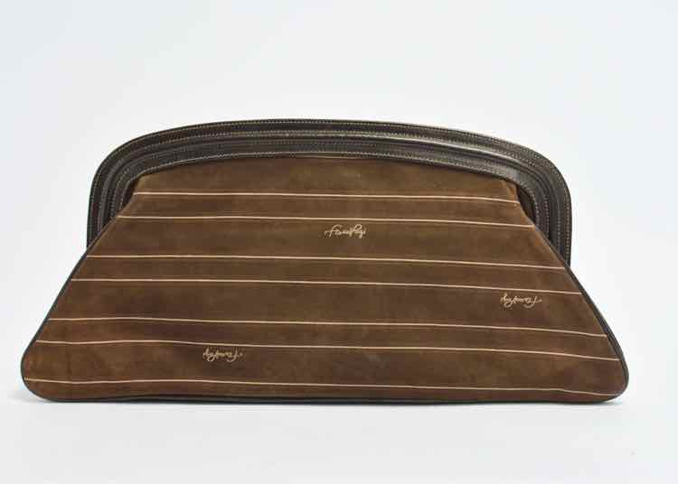 Franco Pugi Brown Leather Clutch