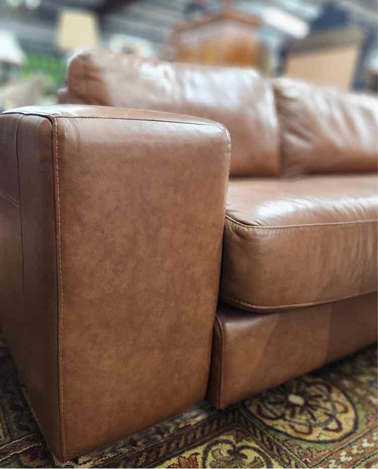 Brown Leather Seville Sofa
