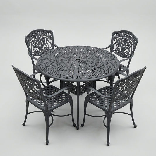 Cast Aluminum Outdoor Dining Set
